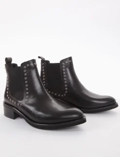 stivaletto tacco 3 cm nero