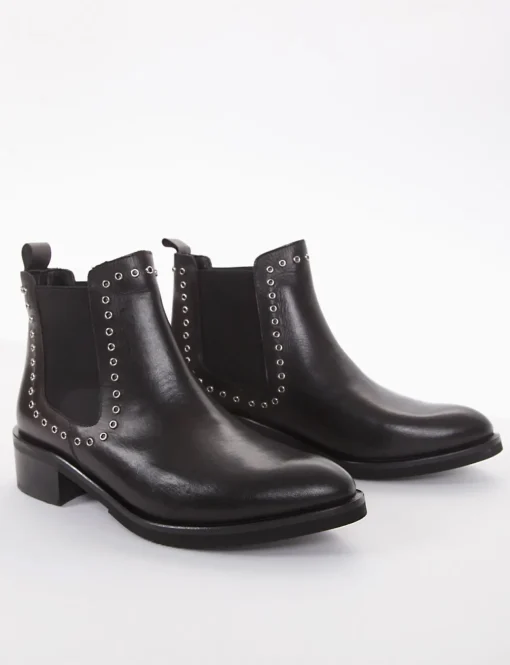 stivaletto tacco 3 cm nero