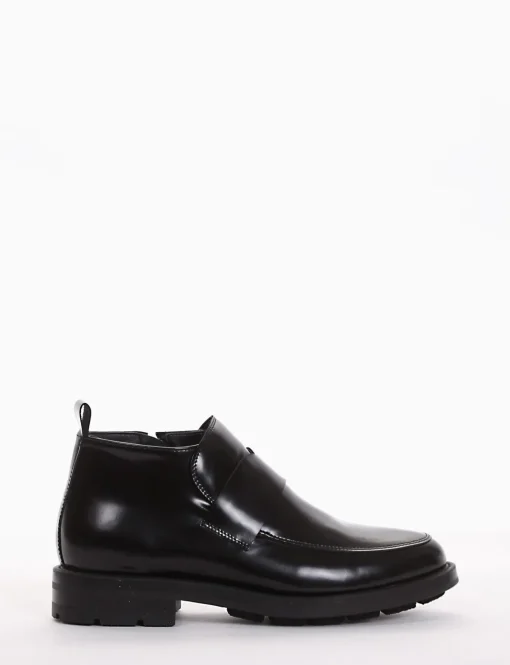 stivaletto tacco 2 cm nero