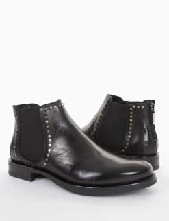 stivaletto tacco 2 cm nero