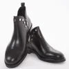 stivaletto tacco 2 cm nero