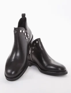 stivaletto tacco 2 cm nero