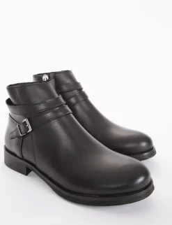 stivaletto tacco 2 cm nero