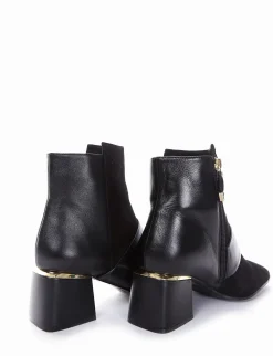 stivaletto tacco 5 cm nero