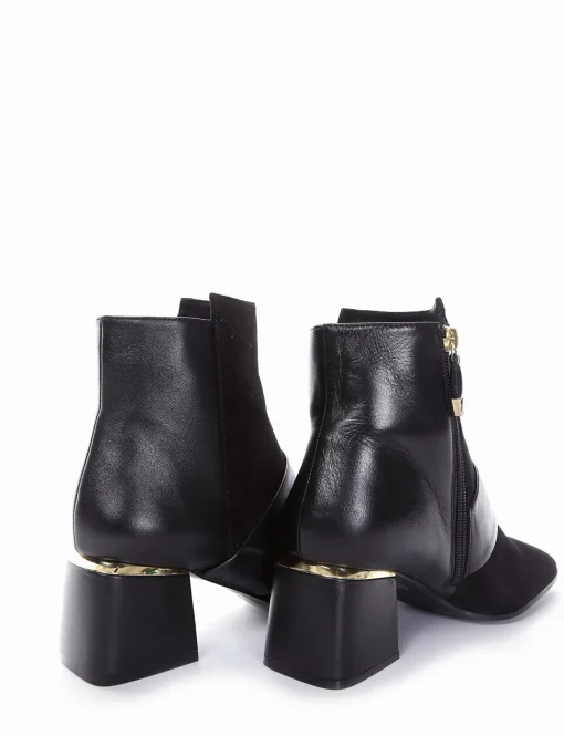 stivaletto tacco 5 cm nero