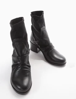stivaletto tacco 5 cm nero