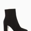 stivaletto tacco 5 cm nero