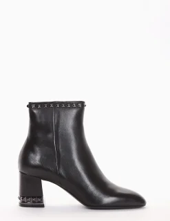 stivaletto tacco 5 cm nero