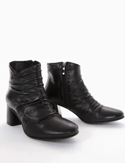 stivaletto tacco 5 cm nero