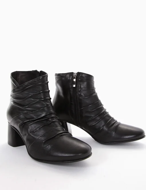 stivaletto tacco 5 cm nero
