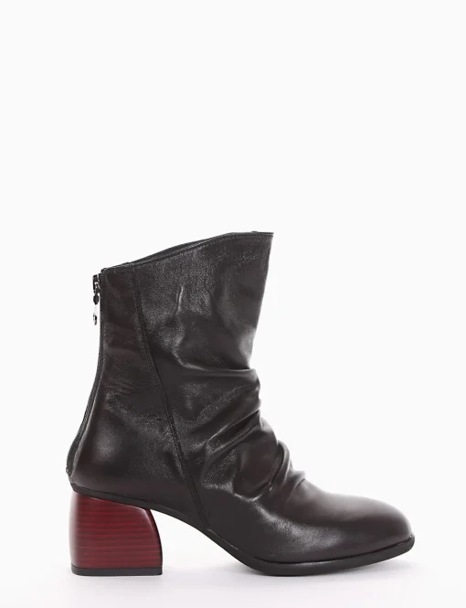stivaletto tacco 6 cm nero