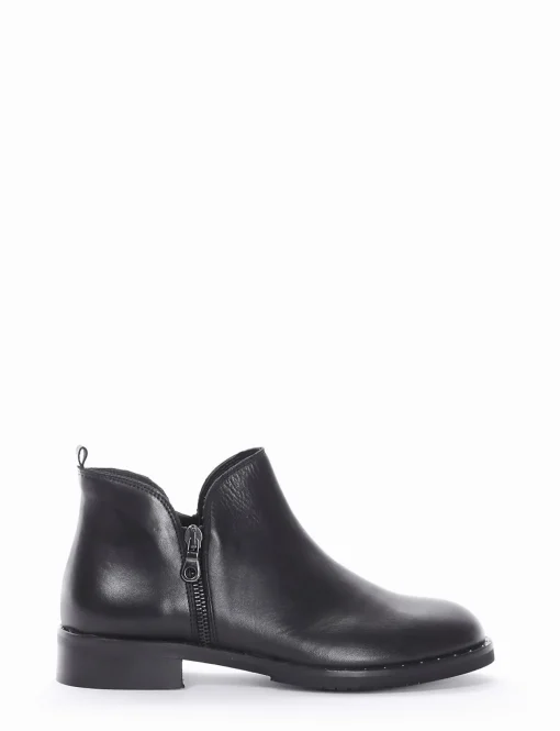 stivaletto tacco 2 cm nero