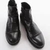 stivaletto tacco 2 cm nero