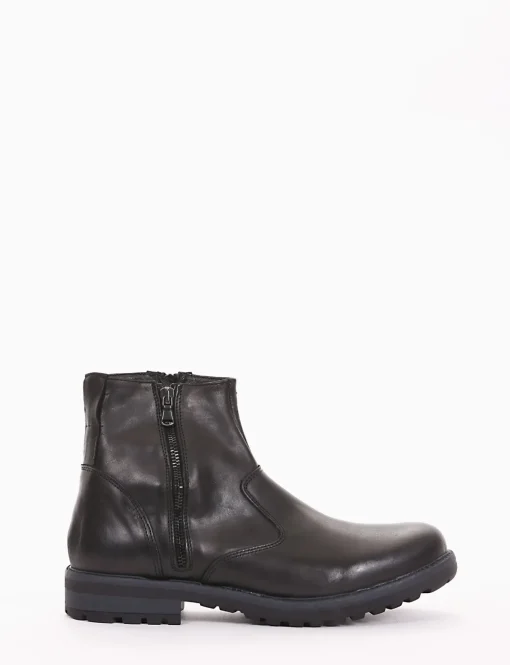 stivaletto tacco 2 cm nero