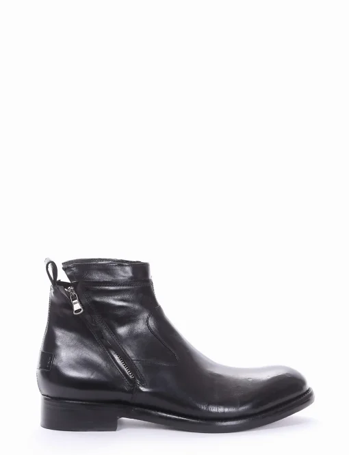 stivaletto tacco 2 cm nero