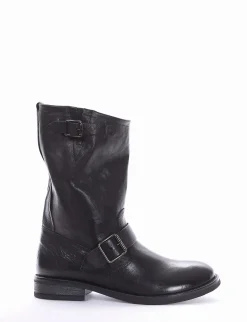 stivaletto tacco 2 cm nero