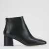 Stivaletto tacco 5 cm nero pelle