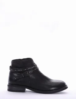 stivaletto tacco 2 cm nero