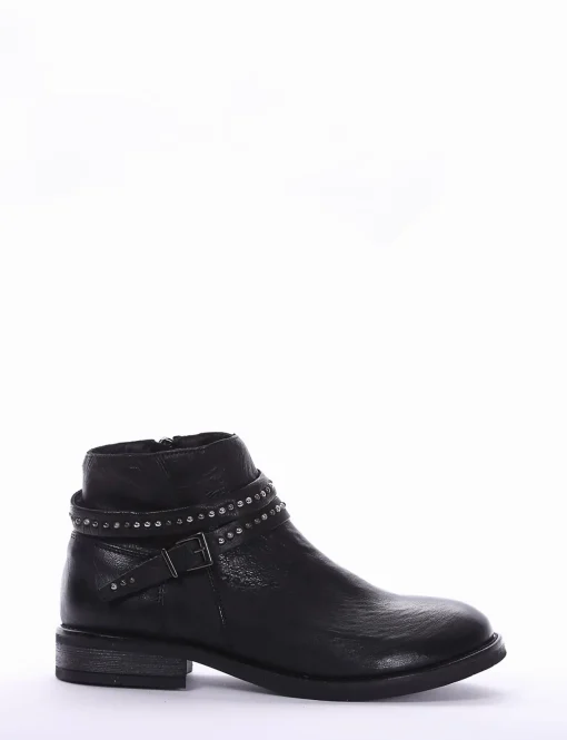 stivaletto tacco 2 cm nero