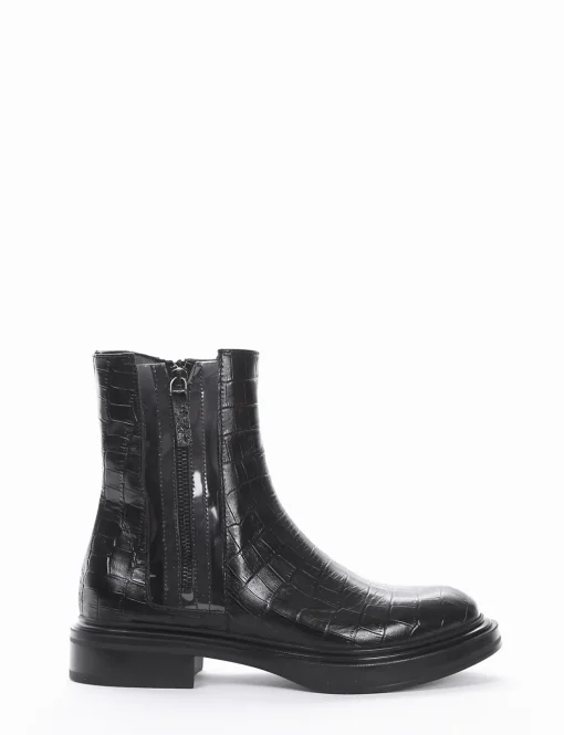 stivaletto tacco 2 cm nero