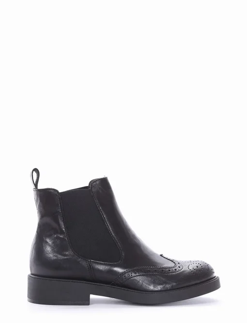 stivaletto tacco 2 cm nero