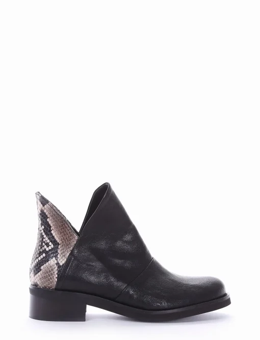 stivaletto tacco 3 cm nero