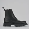 Stivaletto tacco 3 cm nero pelle