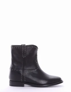 stivaletto tacco 2 cm nero