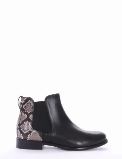 stivaletto tacco 2 cm nero