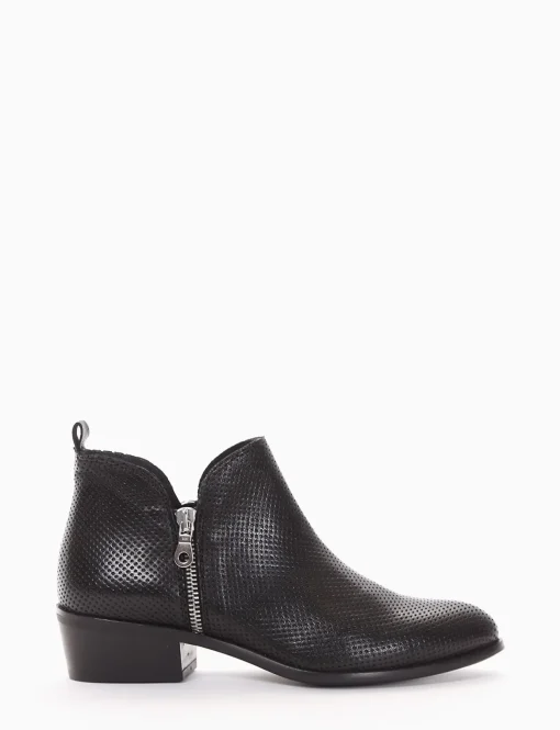 stivaletto tacco 4 cm nero