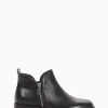 stivaletto tacco 2 cm nero