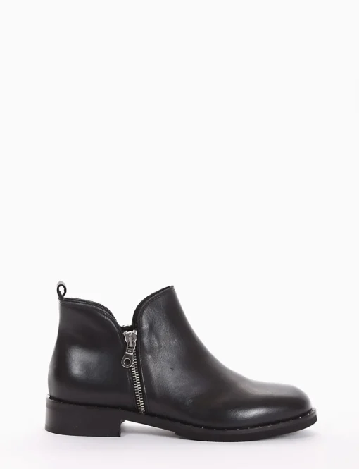 stivaletto tacco 2 cm nero