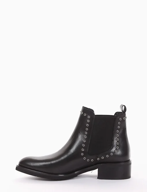 stivaletto tacco 3 cm nero
