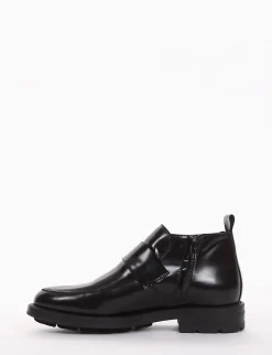 stivaletto tacco 2 cm nero