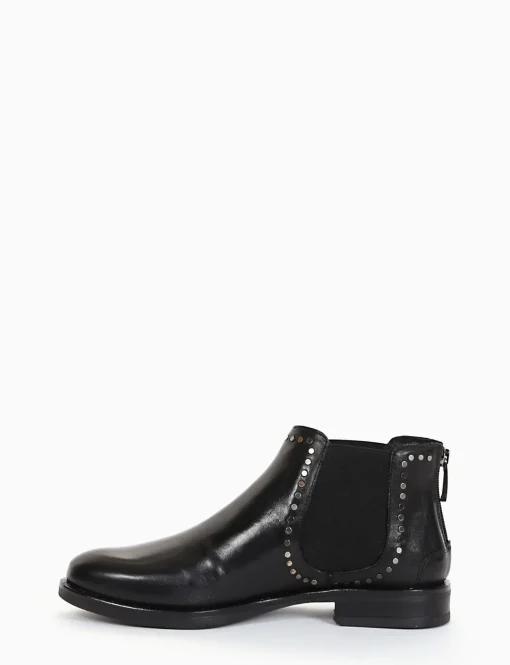 stivaletto tacco 2 cm nero