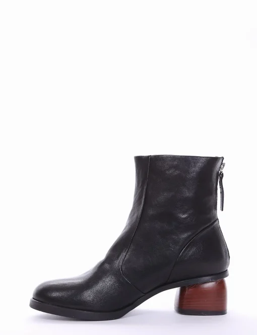 stivaletto tacco 5 cm nero
