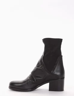 stivaletto tacco 5 cm nero