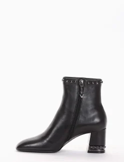 stivaletto tacco 5 cm nero