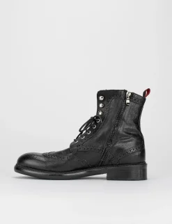 stivaletto tacco 2 cm nero