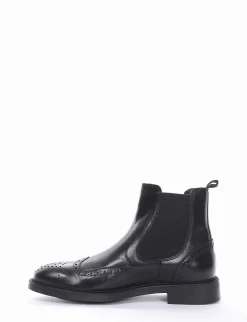 stivaletto tacco 2 cm nero