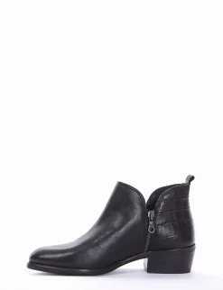 stivaletto tacco 3 cm nero