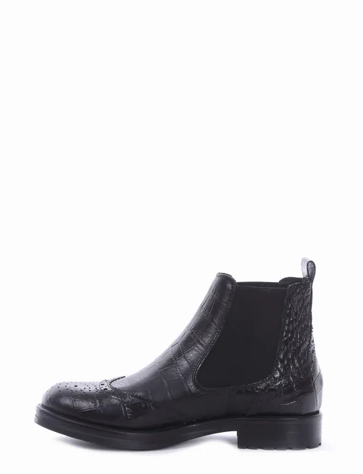stivaletto tacco 2 cm nero