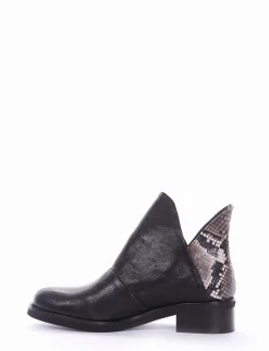 stivaletto tacco 3 cm nero