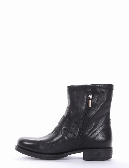 stivaletto tacco 2 cm nero