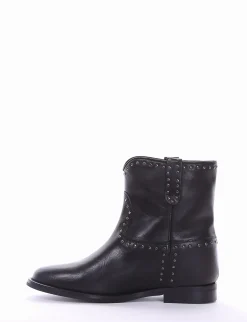 stivaletto tacco 2 cm nero
