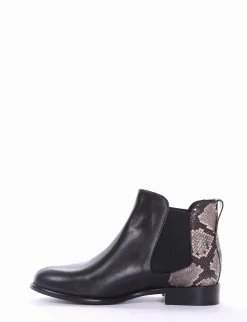 stivaletto tacco 2 cm nero