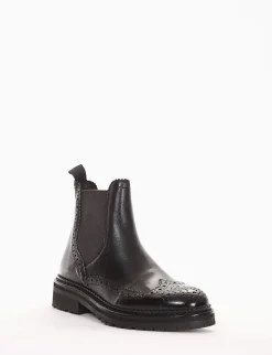 stivaletto tacco 2 cm nero