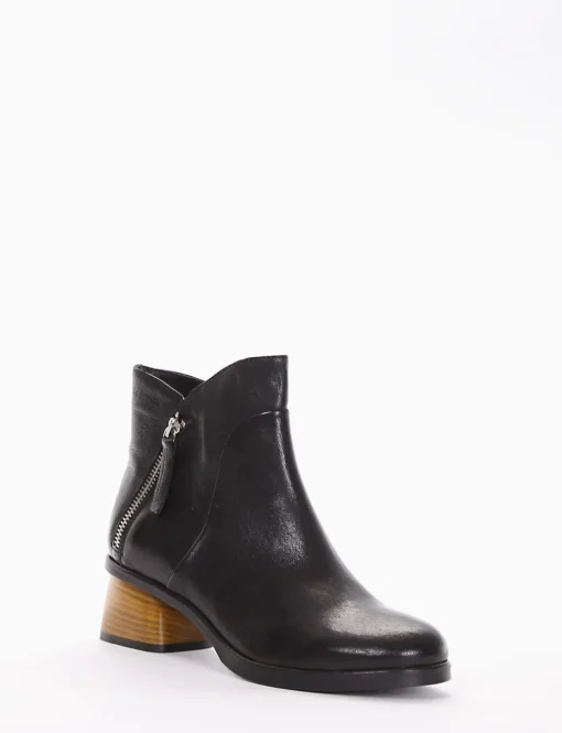 stivaletto tacco 4 cm nero