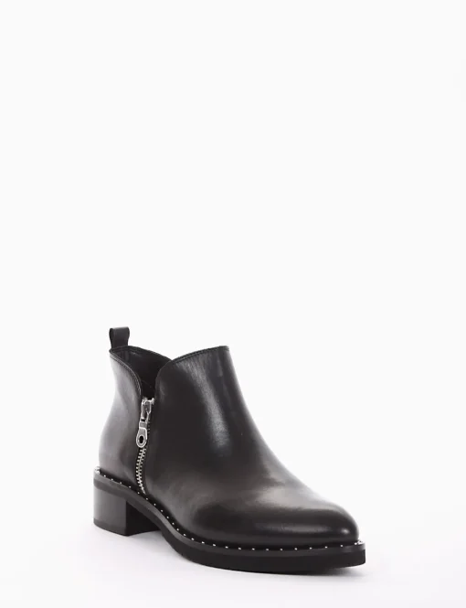 stivaletto tacco 3 cm nero