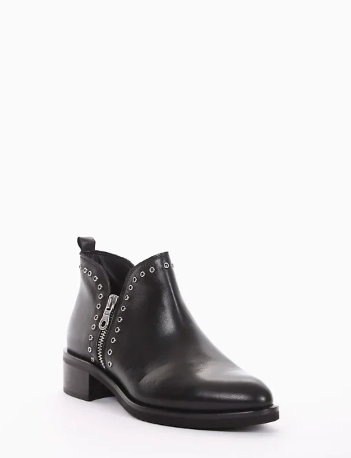 stivaletto tacco 3 cm nero